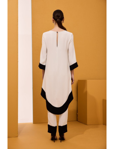 CONJ.BLUSON ASIMETRICO PANTALON