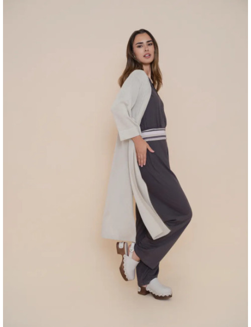 CHAQUETA LARGA LUREX