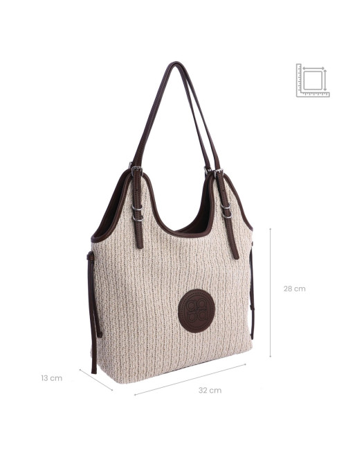 0SV5306051 BOLSO HOMBRO MARRON