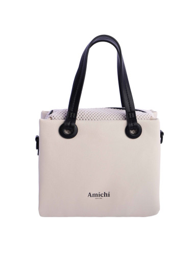 0SV5313016 BOLSO MANO C/B MARFIL