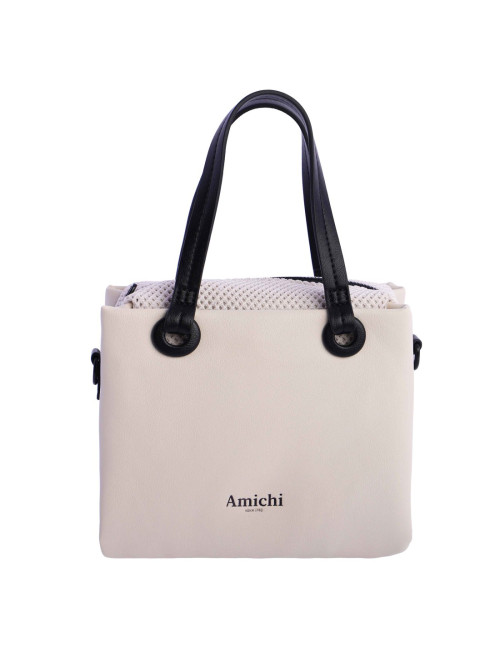 0SV5313016 BOLSO MANO C/B MARFIL