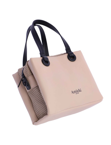 0SV5313016 BOLSO MANO C/B MARFIL