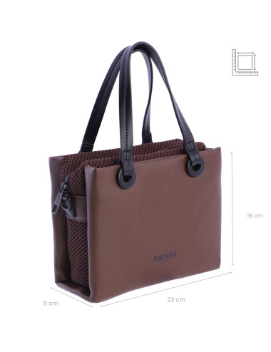 0SV5313016 BOLSO MANO C/B MARFIL
