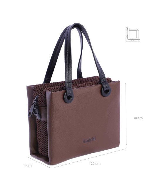 0SV5313016 BOLSO MANO C/B MARFIL