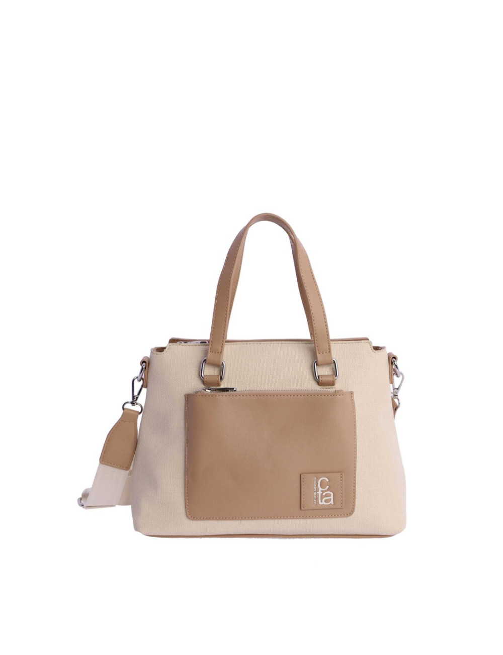 0SV2004016 BOLSO MANO C/B MARFIL