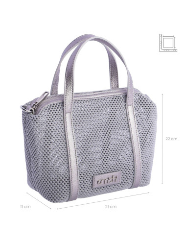 0SV2007009 BOLSO MANO C/B PLATA