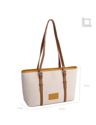 0SV2017004 BOLSO HOMBRO BEIGE