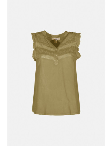 BLUSA sleevless green