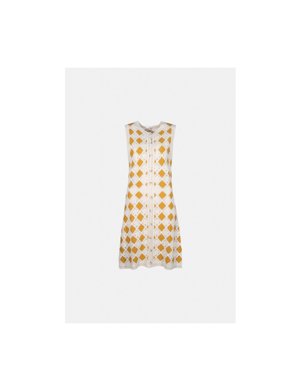 VESTIDO yellow chess