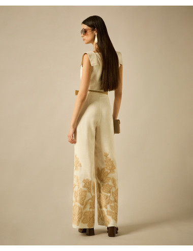 CONJUNTO RAFIA * TOP Y PANTALON/CIN