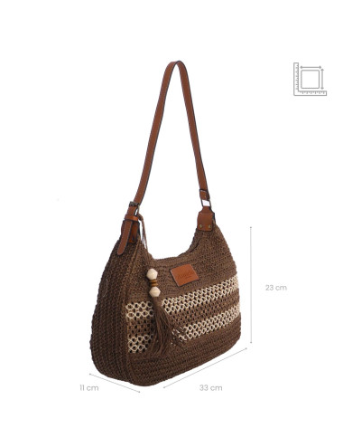 BOLSO hombro marrón