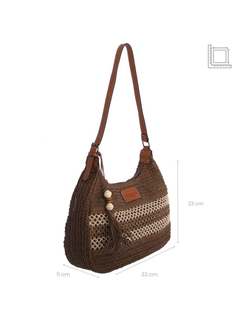 BOLSO hombro marrón