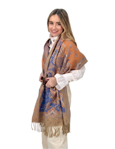 Pasmina Kahyra multicolor azul