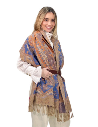 Pasmina Kahyra multicolor azul