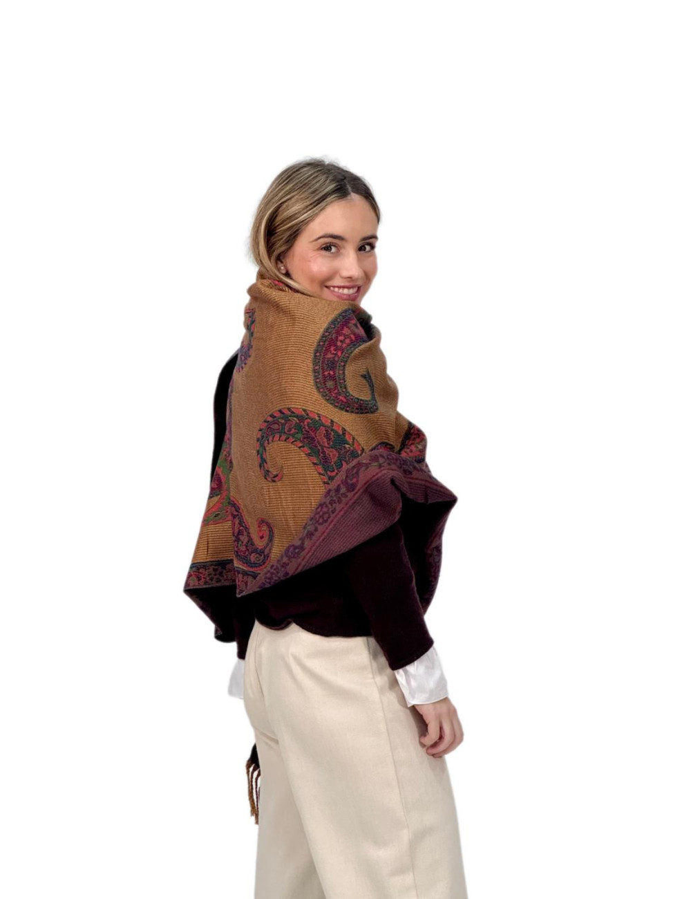 Pasmina Kahyra arabia ocre MULTICOLOR