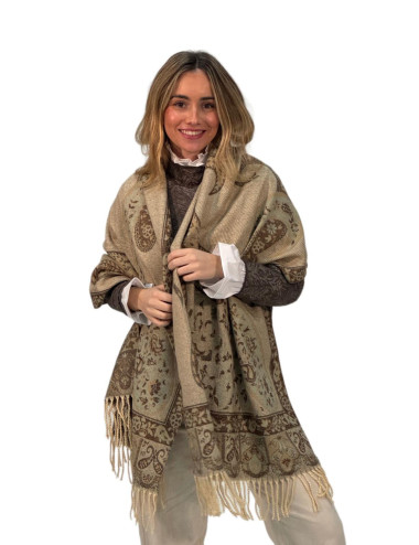 Pasmina Kahyra arabia marrón MULTICOLOR