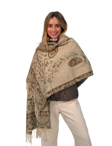 Pasmina Kahyra arabia marrón MULTICOLOR