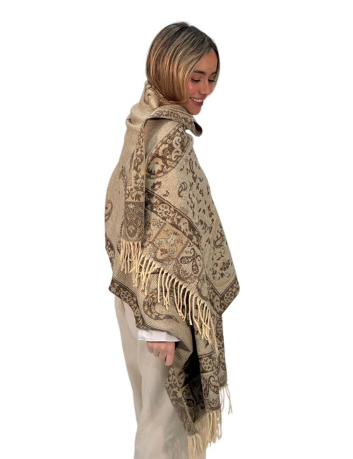 Pasmina Kahyra arabia marrón MULTICOLOR