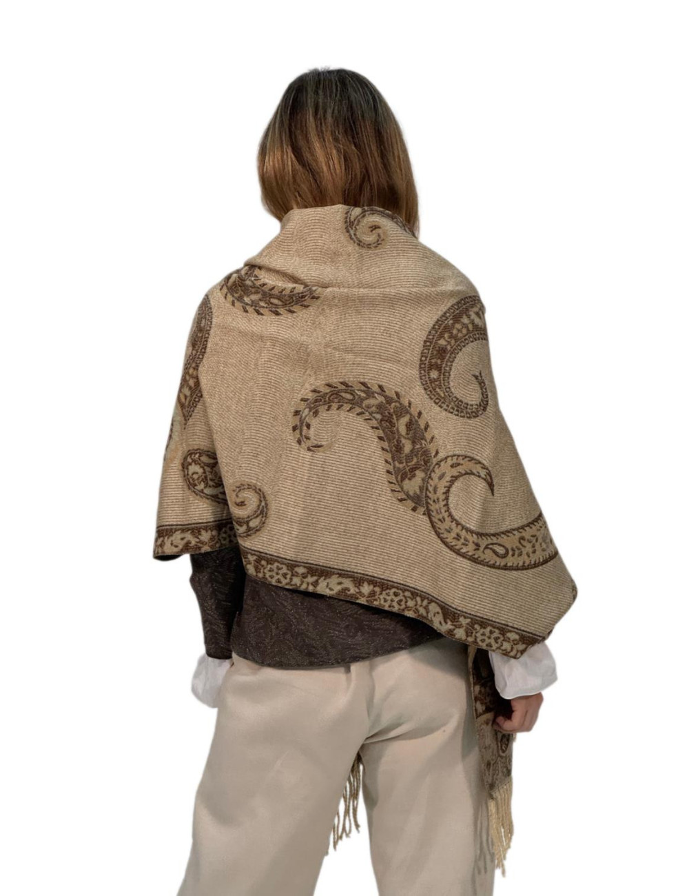 Pasmina Kahyra arabia marrón MULTICOLOR