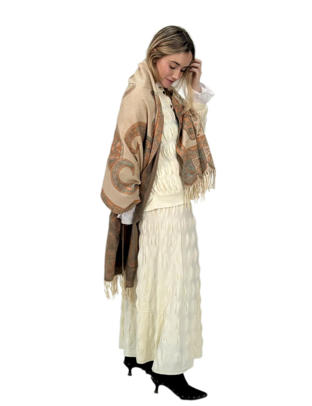 Pasmina Kahyra arabia beige MULTICOLOR