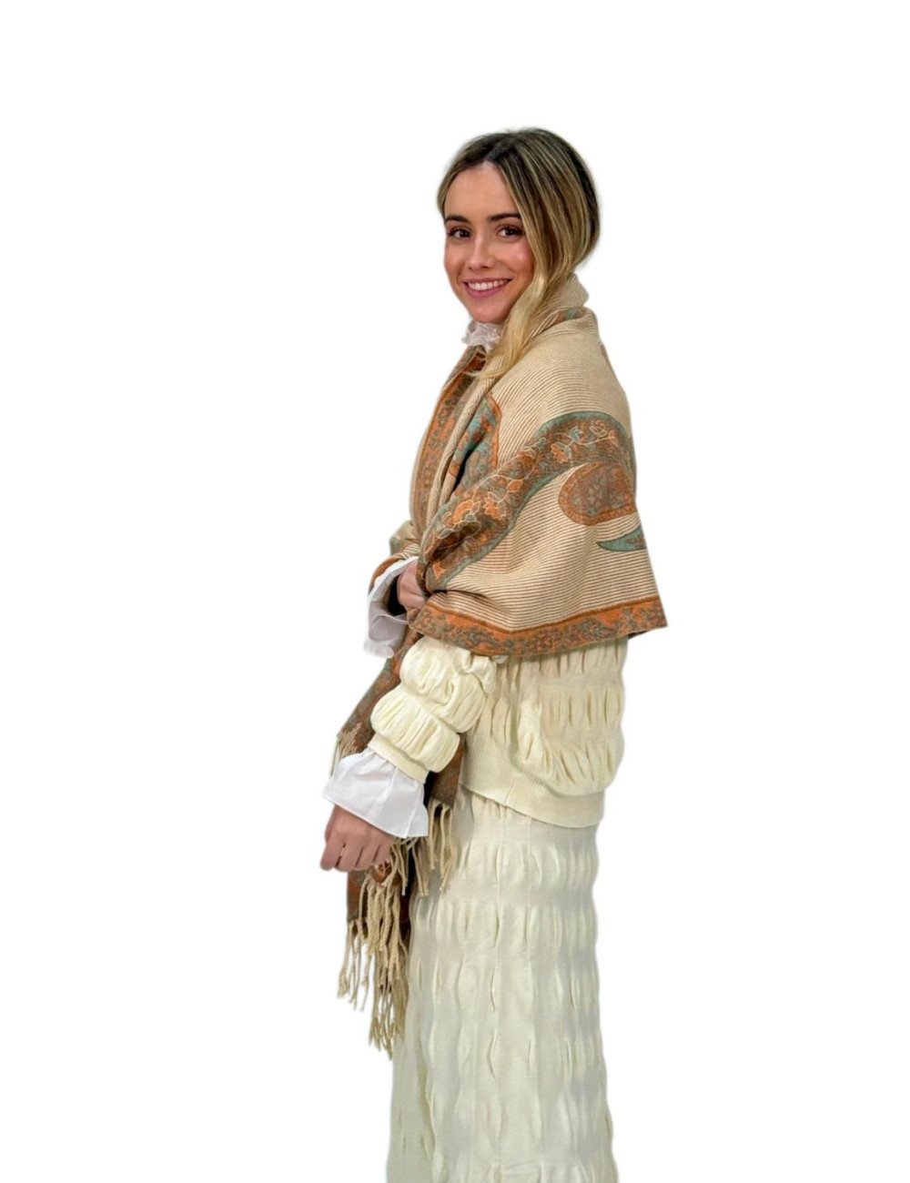 Pasmina Kahyra arabia beige MULTICOLOR