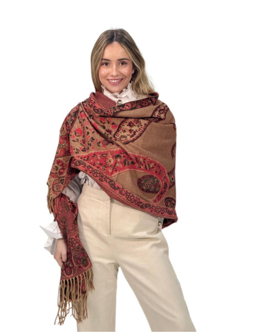 Pasmina Kahyra arabia roja MULTICOLOR