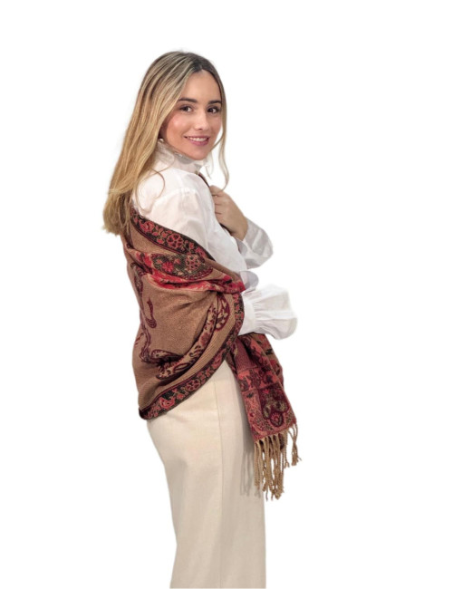 Pasmina Kahyra arabia roja MULTICOLOR