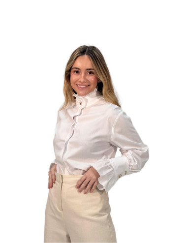 Camisa Kahyra escarlata blanca BLANCO