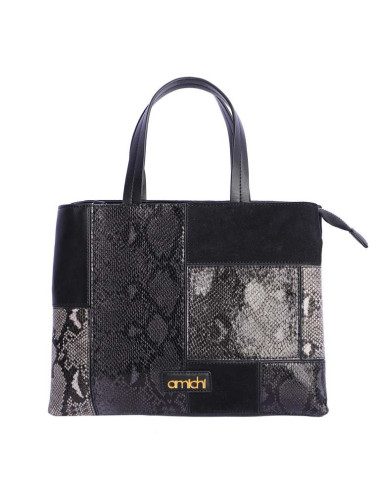 BOLSO MANO C/B NEGRO