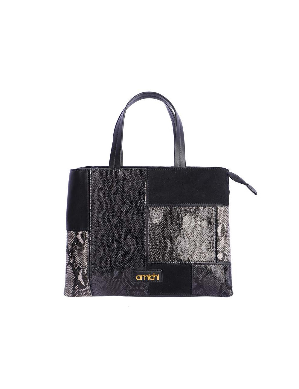 BOLSO MANO C/B NEGRO