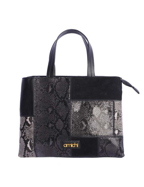 BOLSO MANO C/B NEGRO
