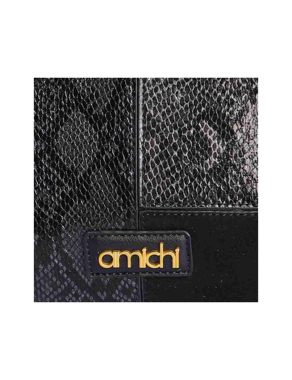BOLSO MANO C/B NEGRO