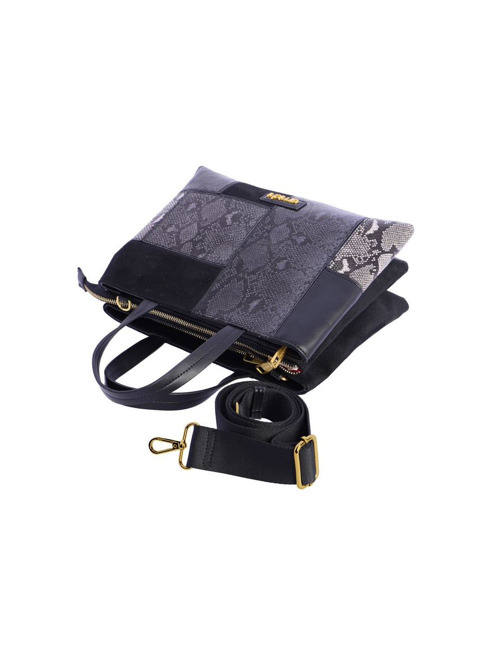 BOLSO MANO C/B NEGRO