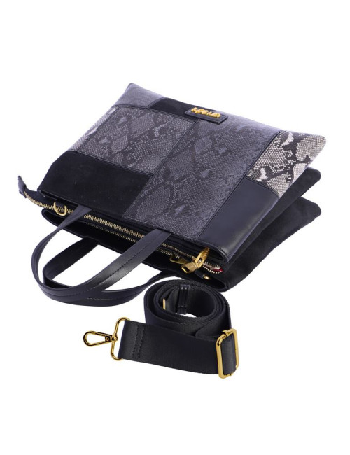BOLSO MANO C/B NEGRO