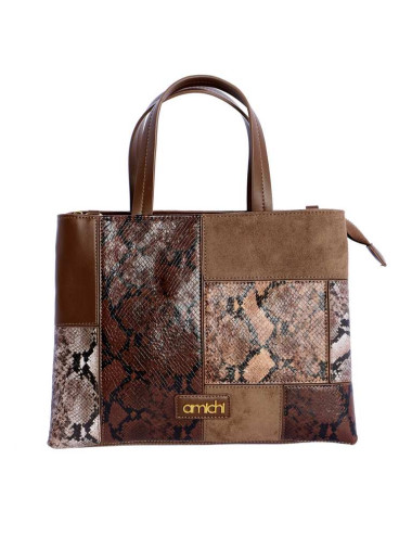BOLSO MΑΝΟ C/B MARRON