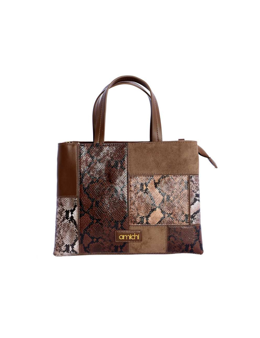 BOLSO MΑΝΟ C/B MARRON