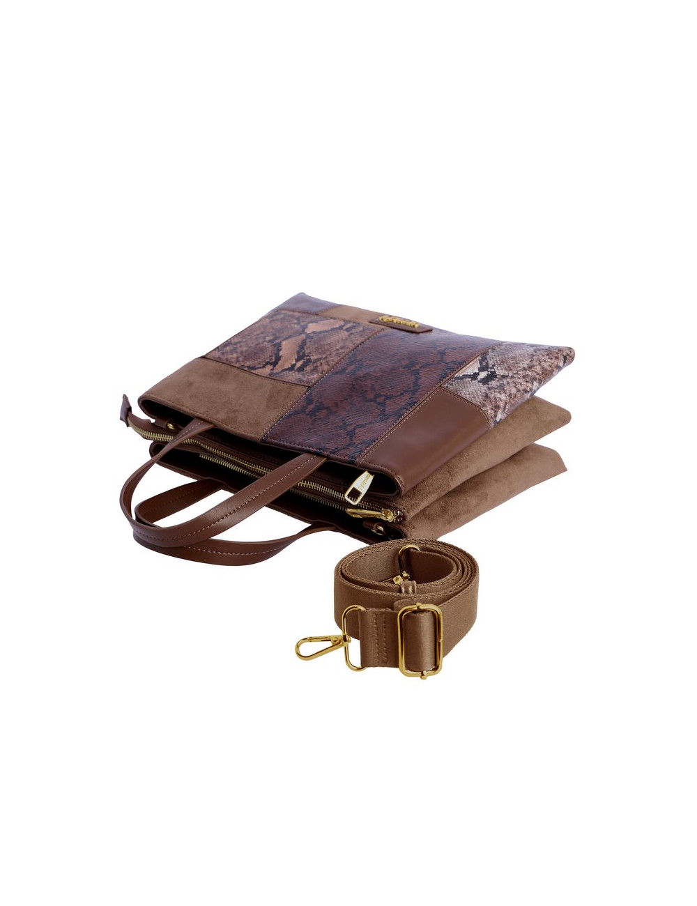 BOLSO MΑΝΟ C/B MARRON