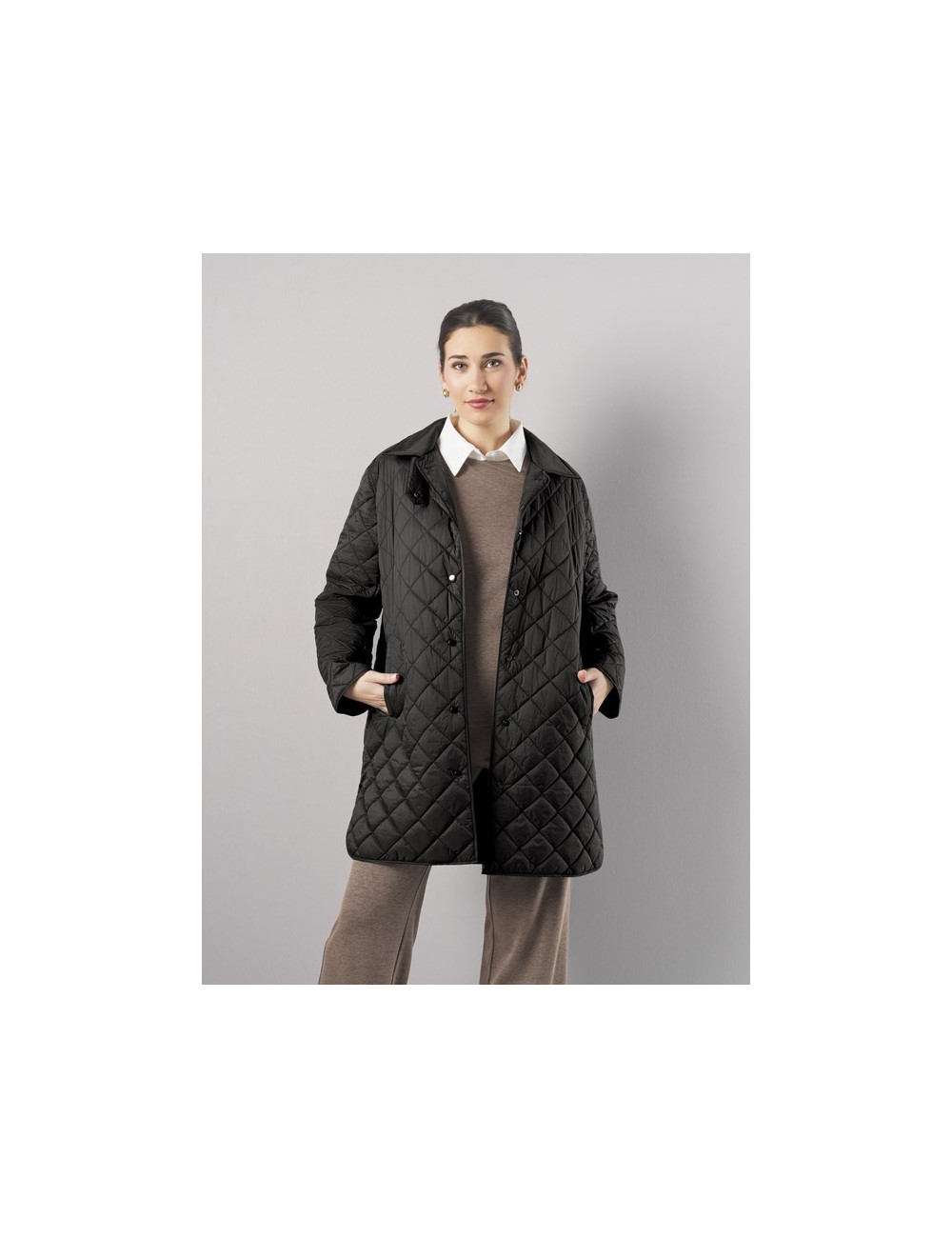 PARKA LARGA NEGRO