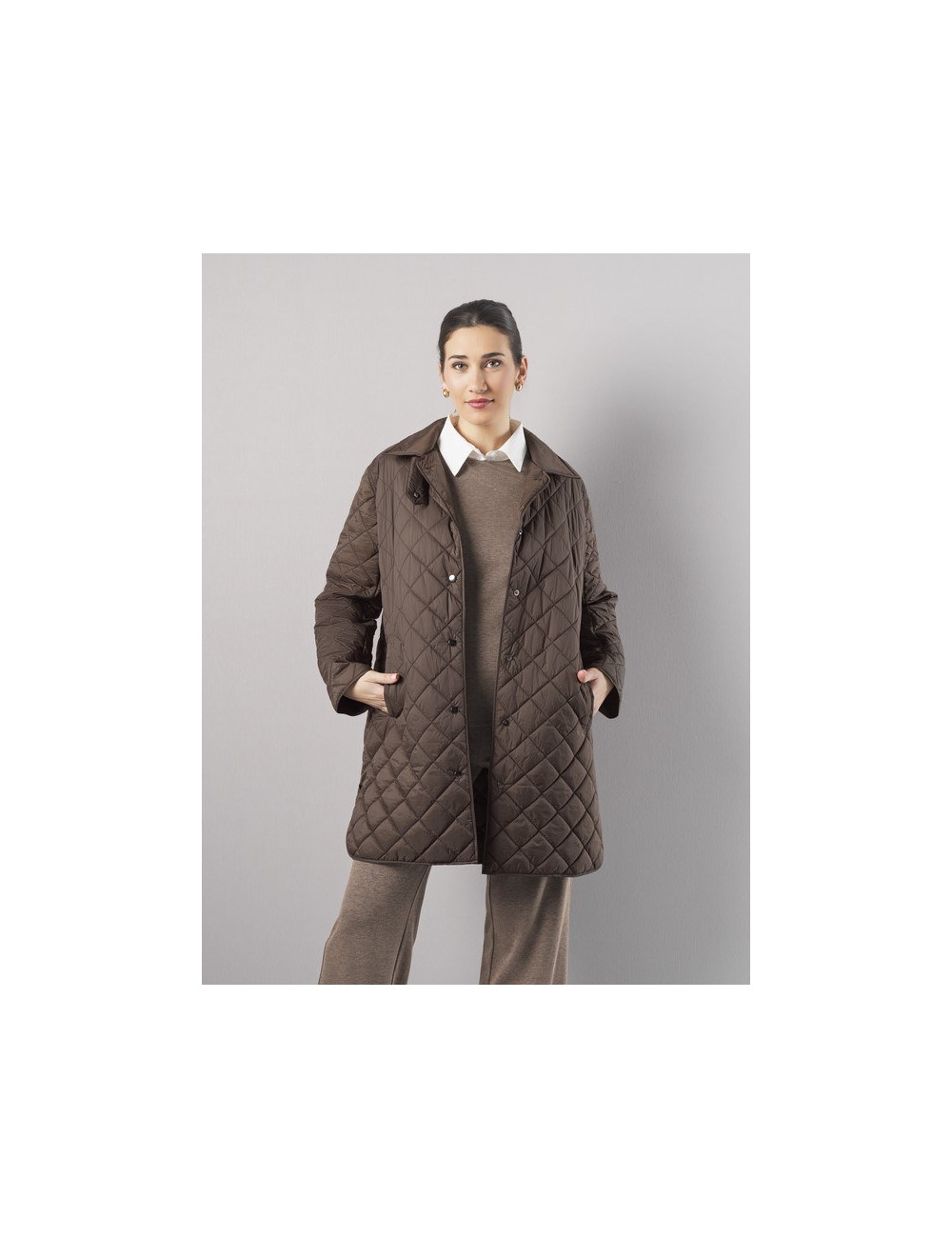PARKA LARGA MARRON