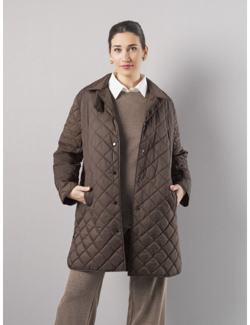PARKA LARGA MARRON