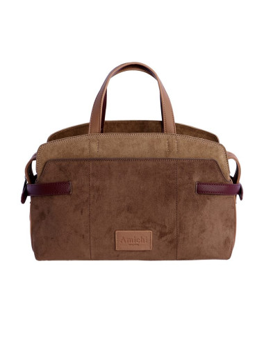 BOLSO MAΑΝΟ C/B MARRON