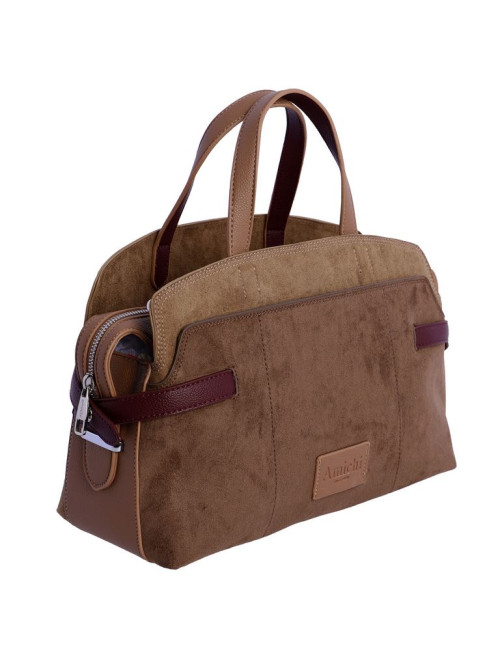 BOLSO MAΑΝΟ C/B MARRON
