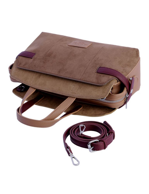 BOLSO MAΑΝΟ C/B MARRON