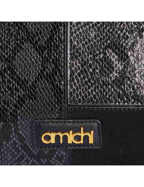 BOLSO MANO C/B NEGRO