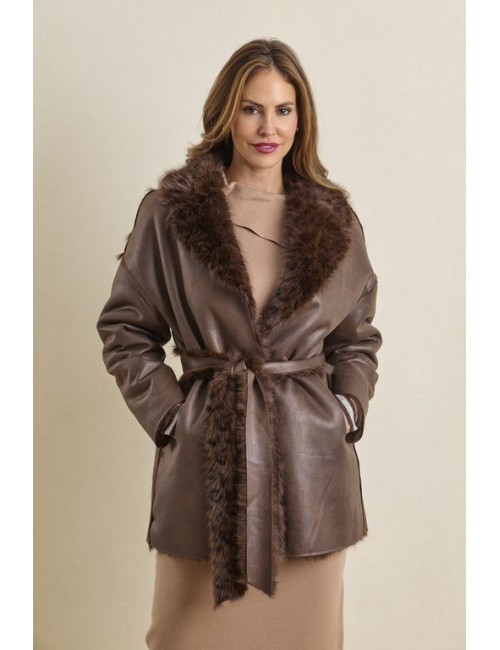 ABRIGO ANIMAL PRINT